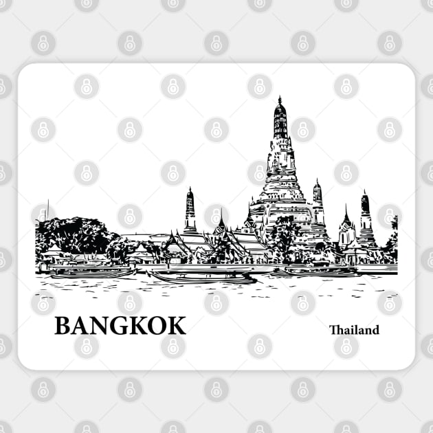 Bangkok Thailand Magnet by Lakeric